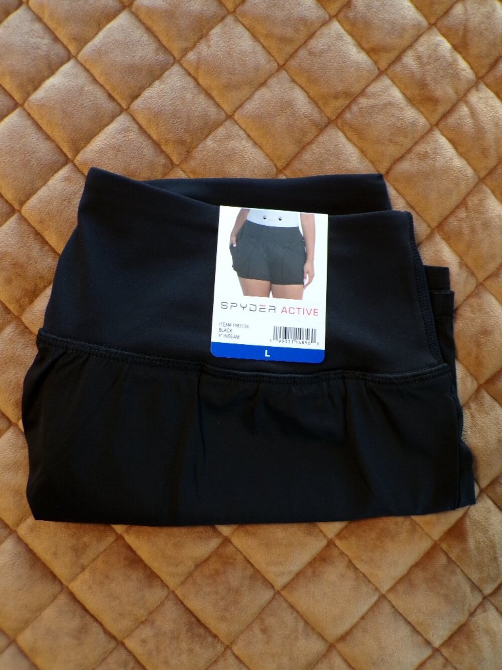 Spyder NWT Women's Black Running Short Choice of Size: Small, Large or XXL - Picture 7 of 10